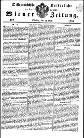 Wiener Zeitung 18360517 Seite: 1