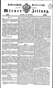 Wiener Zeitung 18360520 Seite: 1