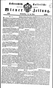 Wiener Zeitung 18360526 Seite: 1