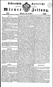 Wiener Zeitung 18360530 Seite: 1