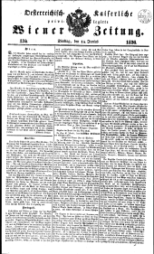 Wiener Zeitung 18360614 Seite: 1