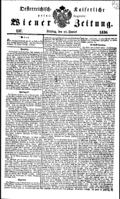 Wiener Zeitung 18360617 Seite: 1