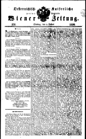 Wiener Zeitung 18360705 Seite: 1