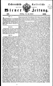 Wiener Zeitung 18360712 Seite: 1