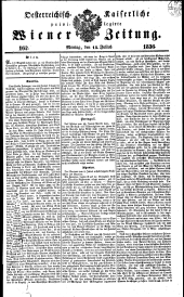 Wiener Zeitung 18360718 Seite: 1