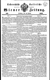 Wiener Zeitung 18360719 Seite: 1