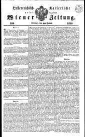 Wiener Zeitung 18360722 Seite: 1