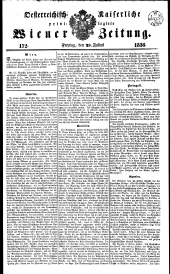 Wiener Zeitung 18360729 Seite: 1