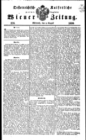 Wiener Zeitung 18360803 Seite: 1