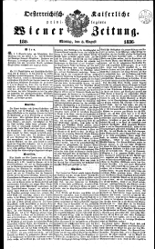 Wiener Zeitung 18360808 Seite: 1