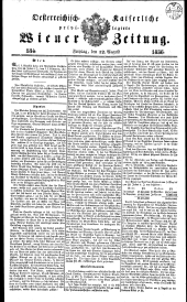 Wiener Zeitung 18360812 Seite: 1