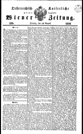 Wiener Zeitung 18360819 Seite: 1