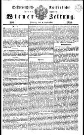 Wiener Zeitung 18360909 Seite: 1