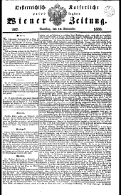 Wiener Zeitung 18360910 Seite: 1