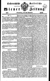 Wiener Zeitung 18360922 Seite: 1