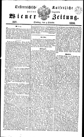 Wiener Zeitung 18361004 Seite: 1