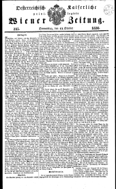 Wiener Zeitung 18361013 Seite: 1