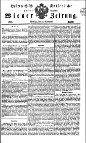 Wiener Zeitung 18361107 Seite: 1