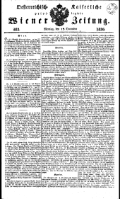 Wiener Zeitung 18361212 Seite: 1
