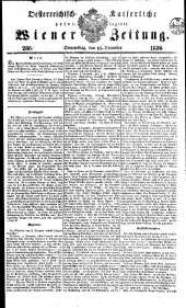Wiener Zeitung 18361215 Seite: 1