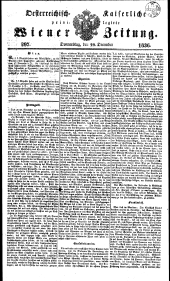 Wiener Zeitung 18361229 Seite: 1