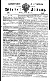 Wiener Zeitung 18361231 Seite: 1