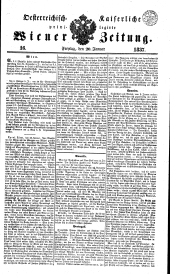 Wiener Zeitung 18370120 Seite: 1