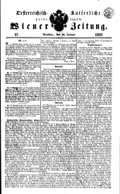 Wiener Zeitung 18370121 Seite: 1