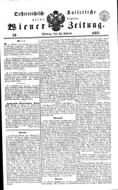 Wiener Zeitung 18370123 Seite: 1