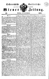 Wiener Zeitung 18370127 Seite: 1