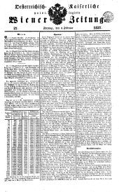 Wiener Zeitung 18370203 Seite: 1