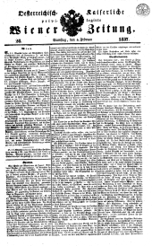 Wiener Zeitung 18370204 Seite: 1