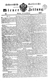 Wiener Zeitung 18370213 Seite: 1