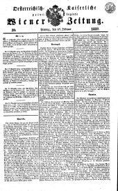 Wiener Zeitung 18370217 Seite: 1