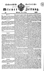 Wiener Zeitung 18370308 Seite: 1