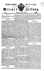 Wiener Zeitung 18370310 Seite: 1