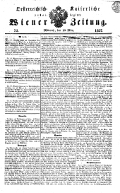 Wiener Zeitung 18370329 Seite: 1