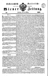 Wiener Zeitung 18370331 Seite: 1