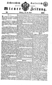 Wiener Zeitung 18370424 Seite: 1