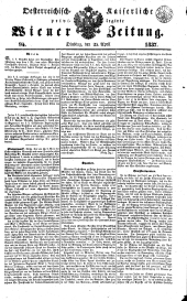 Wiener Zeitung 18370425 Seite: 1