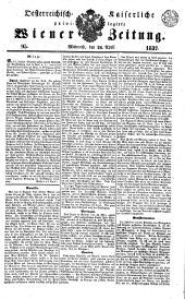 Wiener Zeitung 18370426 Seite: 1