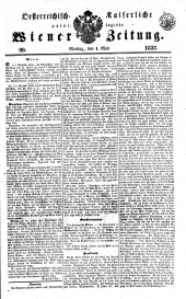 Wiener Zeitung 18370501 Seite: 1
