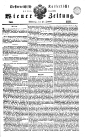 Wiener Zeitung 18370628 Seite: 1