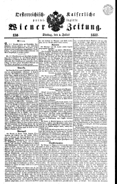Wiener Zeitung 18370704 Seite: 1