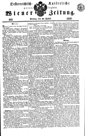 Wiener Zeitung 18370721 Seite: 1