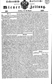 Wiener Zeitung 18370822 Seite: 1