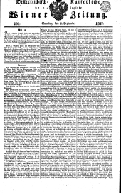 Wiener Zeitung 18370902 Seite: 1