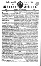 Wiener Zeitung 18370916 Seite: 1