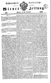 Wiener Zeitung 18370925 Seite: 1