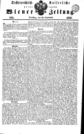 Wiener Zeitung 18370930 Seite: 1